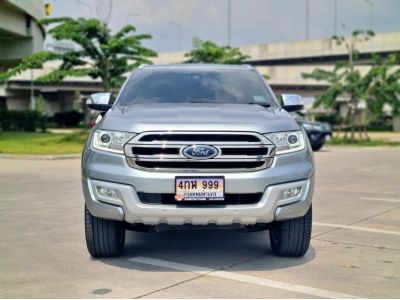 2018 FORD EVEREST, 2.2 TITANIUM PLUS โฉม ปี15-ปัจจุบัน สีเทา เกียร์ออโต้ ???? เครดิตดีออกรถ 0️⃣ บาท รูปที่ 1