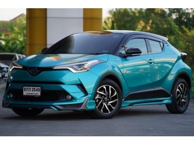 2018 TOYOTA C-HR 1.8 HV Hi  A/T สีเขียวดำ รูปที่ 1