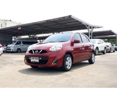 NISSAN MARCH 1.2 E CC. ปี 2019 สี แดง เกียร์ Auto รูปที่ 1