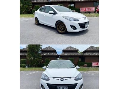 2011 MAZDA2  1.5  ELEGANCE  GROOVE  4 ประตู  A/T (ญพ 8564 กทม.) สีขาว   เบรค ABS  เบาะหนังสี รูปที่ 1