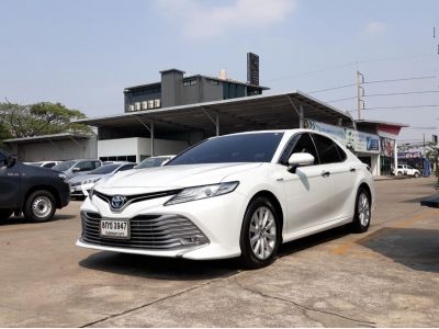 ปี 2019 TOYOTA CAMRY 2.5 HYBRID (NEW) CC. สี ขาว เกียร์ Auto รูปที่ 1