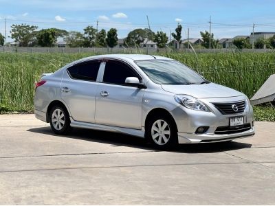 NISSAN ALMERA 1.2E ปี2013 สีบอนเงิน เกียร์ออโต้ เครื่องเบนซิน รูปที่ 1