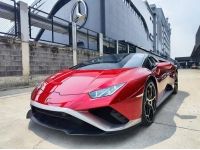 2022 Lamborghini Huracan 5.2 EVO Spyder RWD Convertible สีขาว wrap แดง รูปที่ 1