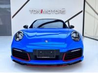 2019 PORSCHE 911 CARRERA S 3.0 PDK สีดำ wrap สี shark blue ภายในแดง รูปที่ 1