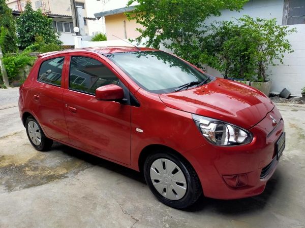 ต้องการขายรถยนต์นั่งส่วนบุคคลไม่เกิน 7 ที่นั่ง MITSUBISHI Mirage สีแดง รูปที่ 2