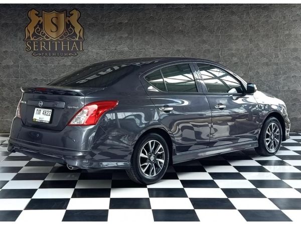 NISSAN ALMERA 1.2 E SPORTECH AT MINORCHANGE ปี 2019 สีเทาดำ รูปที่ 2