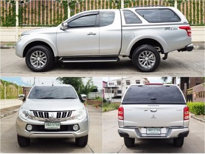 MITSUBISHI TRITON ALL NEW MEGA CAB 2.4 GLS Plus (Navi) ปี 2015 เกียร์MANUAL 6 SPEED สภาพนางฟ้า รูปที่ 2