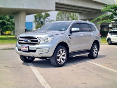 2018 FORD EVEREST, 2.2 TITANIUM PLUS โฉม ปี15-ปัจจุบัน สีเทา เกียร์ออโต้ ???? เครดิตดีออกรถ 0️⃣ บาท รูปที่ 2