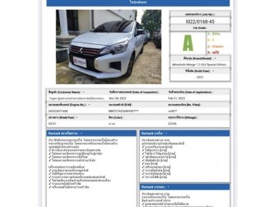 MITSUBISHI MIRAGE 1.2 GLX SPACIAL Edition ปี 2022 รูปที่ 2