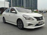 NISSAN ALMERA 1.2 E SPORTECH สีขาวมุขปี2019 ไมล์ 80,000 km. ฟรีดาว รูปที่ 2