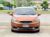 MITSUBISHI MIRAGE มือสอง 1.2 GLX CVT ปี 2017 เบนซิน เกียร์ธรรมดา สีส้ม เลขไมล์ 49190 Km ฟรีดาวน์ ฟรีส่งรถ รูปที่ 2