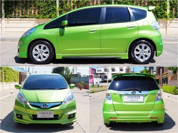 HONDA JAZZ 1.3 HYBRID ปี 2012 จดปี 2013 เกียร์AUTO สีเขียวเฟรชไลม์(นิยม) สภาพนางฟ้า รูปที่ 3