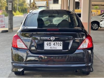 Nissan Almera 1.2E Sportech CVT ปี 2018 auto สีดำ รูปที่ 4