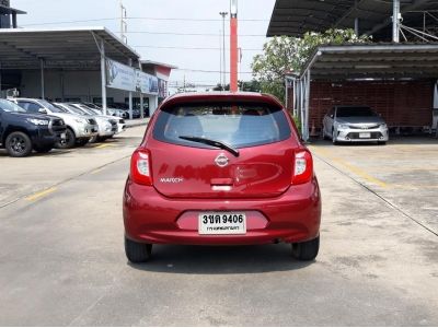 NISSAN MARCH 1.2 E CC. ปี 2019 สี แดง เกียร์ Auto รูปที่ 4