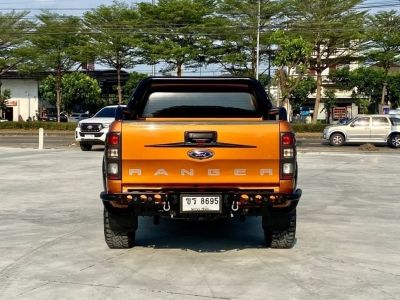 2017 FORD RANGER, 2.2 WILDTRAK DOUBLE CAB 2WD โฉม DOUBLE CAB สีส้ม เกียร์ออโต้ รูปที่ 4